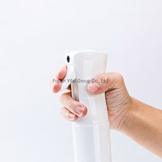 Garrafa plástica do pulverizador do disparador enevoado 200ml 300ml água barbeiro cabelo névoa fina garrafa de pulverizador contínuo