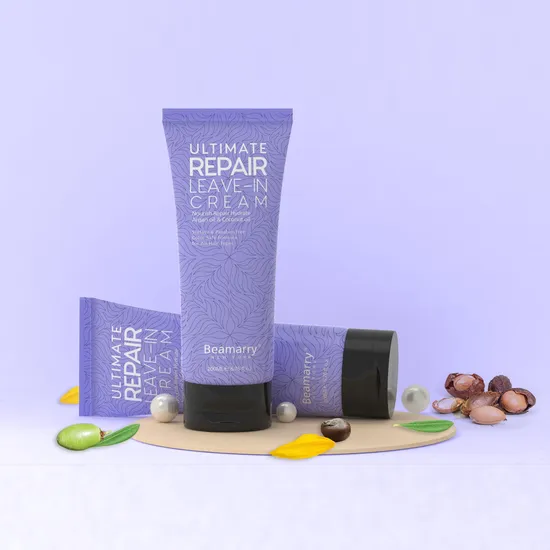 Creme de tratamento capilar para salão profissional, hidratante profundo, óleo de coco, reparação